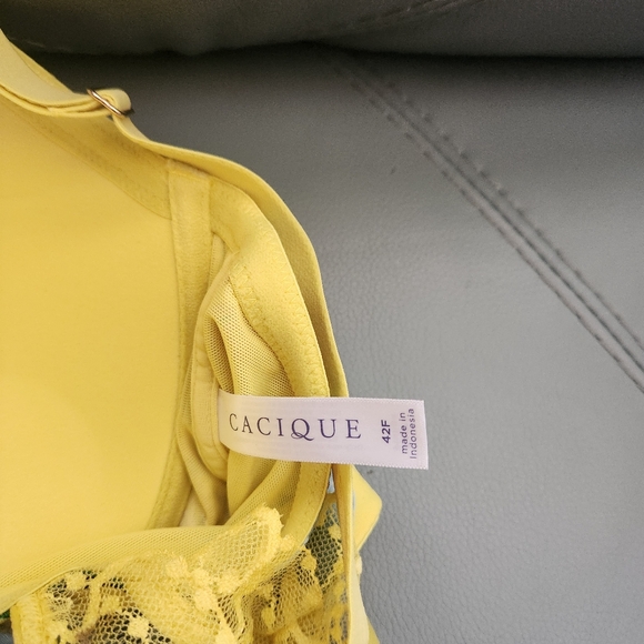 Cacique Lane Bryant Spring Flowers Lightly Lined Balconette Bra 42F - Picture 8 of 9